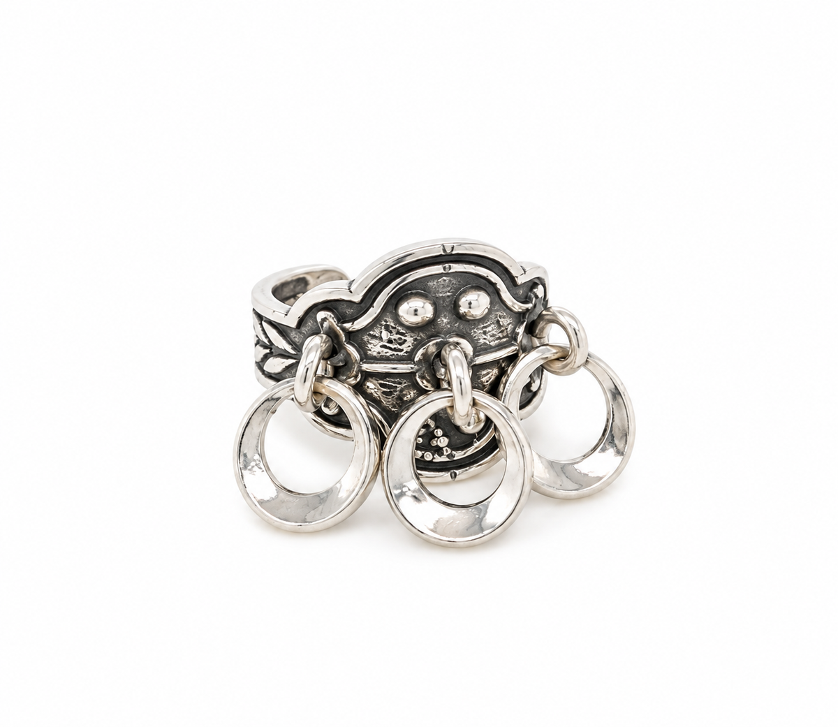 Ring,oksidert m/ringløv
